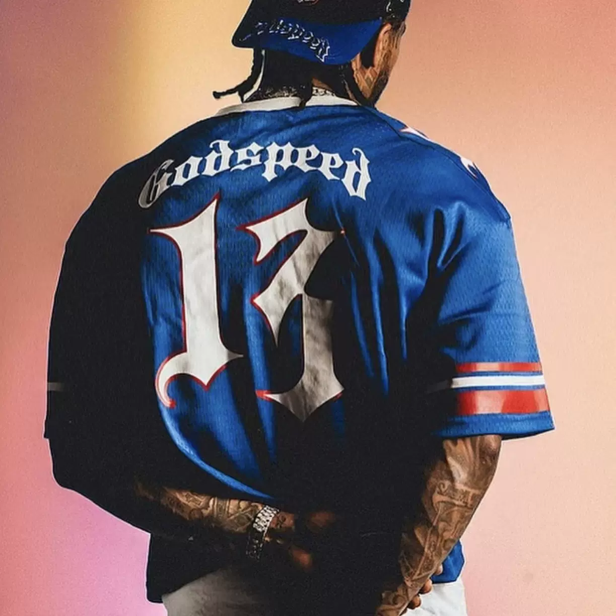 小众潮牌GODSPEED RAP骷髅头网眼速干短袖高街运动