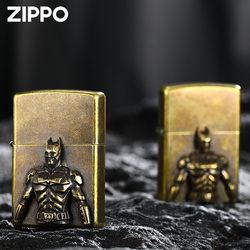 American Genuine Zippo Lighter Genuine Bronze Stamp Batman Men's Gift Kerosene Windproof Custom Zp