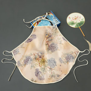 
Plant fiber natural adult bellyband shorts antique style suit with chest pad, halterneck and bellyband