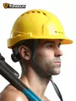 Mũ bảo hiểm nam công trường mũ bảo hiểm tiêu chuẩn quốc gia thoáng khí kỹ thuật xây dựng mũ xây dựng nam dày ABS tùy chỉnh lớp lót mùa hè