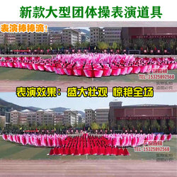 New Creative Pink Gradient Wings Props Dance Performance School Sports Meeting Group Gymnastics Opening Ceremony