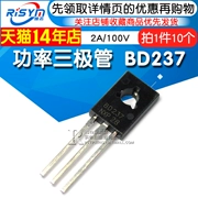 Risym Transistor Điện BD237 2A/100V Transistor NPN Cắm Trực Tiếp TO-126 10 Cái