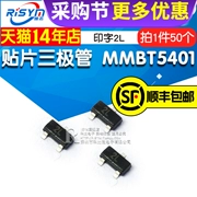 Transistor SMD Risym MMBT5401 in bóng bán dẫn điện 2L 2N5401 PNP 50 miếng