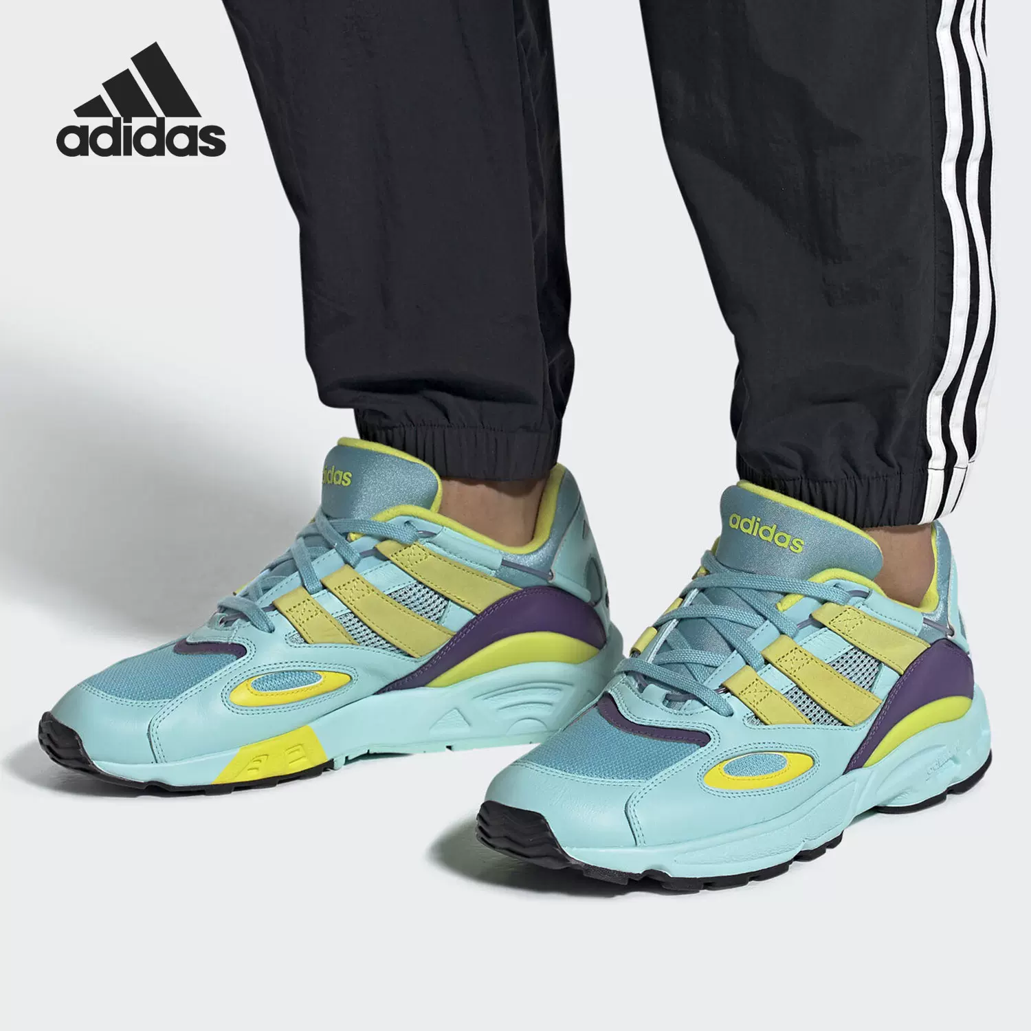 auxiliary Blank snow Adidas/阿迪达斯正品LXCON 94潮流拼接男子蓝色运动跑步鞋EG8790