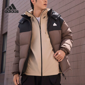 
Adidas/Adidas genuine new men's and women's windproof and warm sports hooded down jacket JM9133