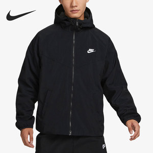 Nike/Nike official authentic autumn and winter men's velvet sports warm loose hooded jacket FB8619-010