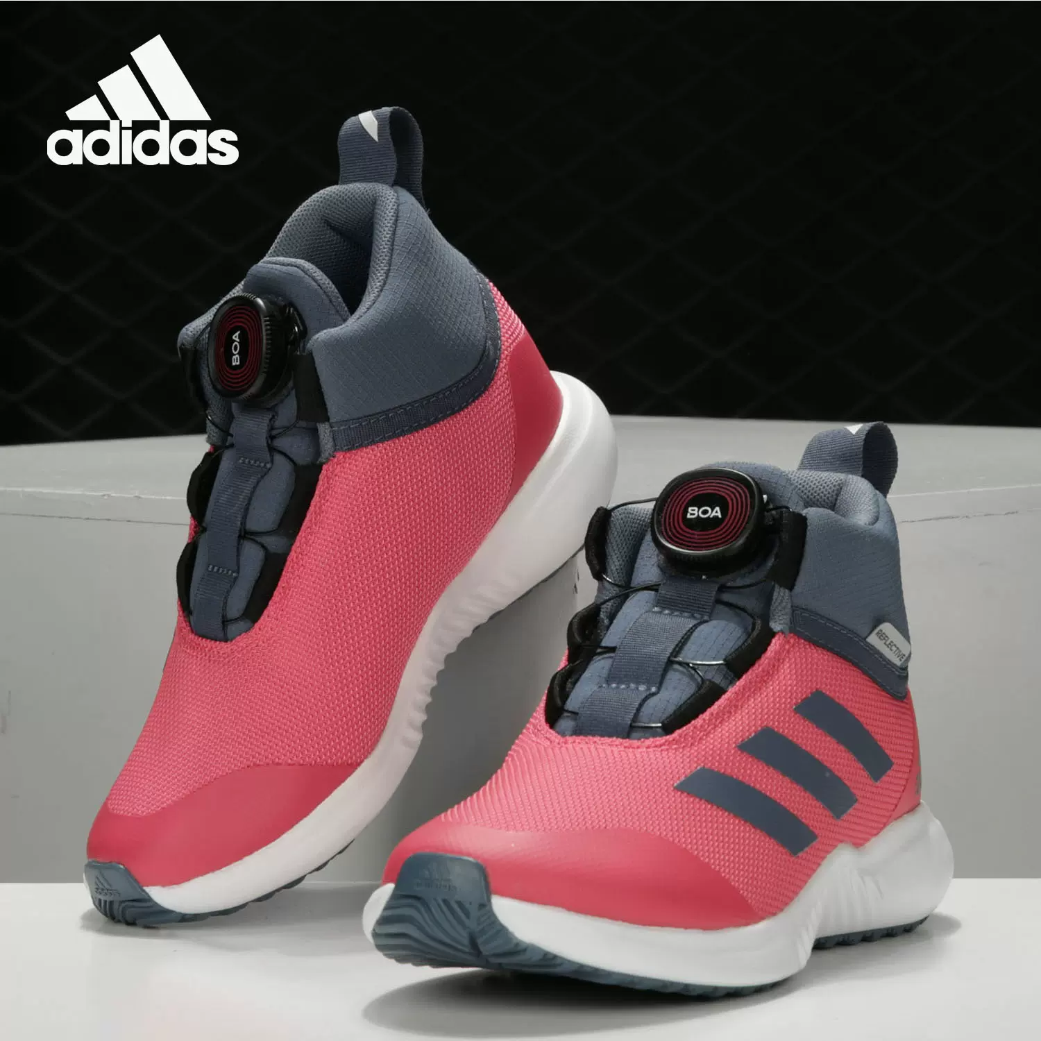 Adidas/阿迪达斯正品大童鞋带系统防滑高帮轻便训练运动鞋G27196-Taobao