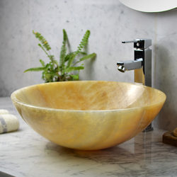 Marble Countertop Basin Art Simple Home Wash Basin S23 Balcony Retro Wash Round Stone Wash Basin