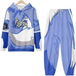2025 Spring and Autumn Peace Elite Same Style Agfox Suit with Hooded Sweatshirt, Peripheral Jacket, Long-Sleeved Long Pants Competition Uniform