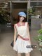 Sweet red striped polo collar sweater female summer design sense niche thin sleeveless slim short top