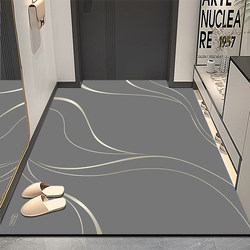 Diatom Mud Entrance Door Mat, Water-Absorbent Non-Slip Foot Mat for the Entrance, Customizable Carpet for the Foyer, Dirt-Resistant and Dust-Removing Mat