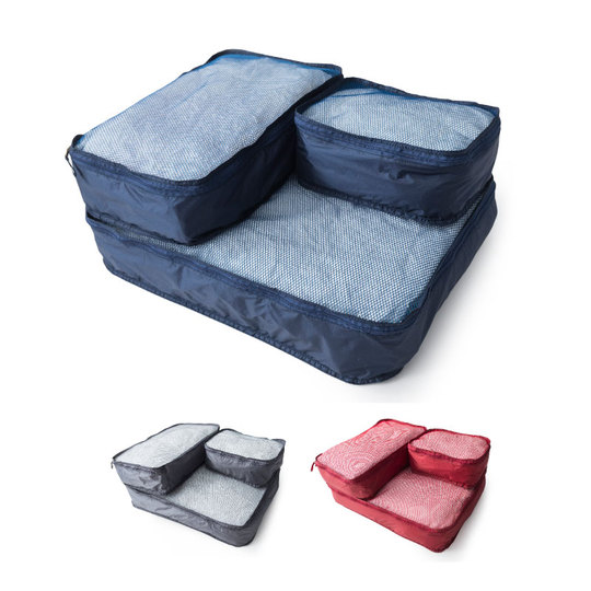 Japanese Style 3-Piece Nylon Travel Storage Bag Set