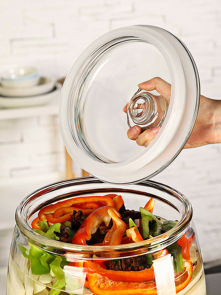 Lu yu ガラスキムチ瓶 - 大容量食品保存容器