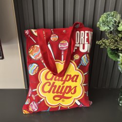 Dyed Shoulder Bag, Large Capacity Cartoon Canvas Bag, Portable Eco-Friendly Bag, Commuting to Class Storage Bag, Shopping Bag