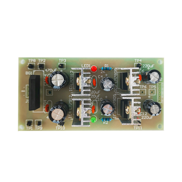 Four-Way Output DC Regulated Power Supply Kit - Plus And Minus 5V Plus ...