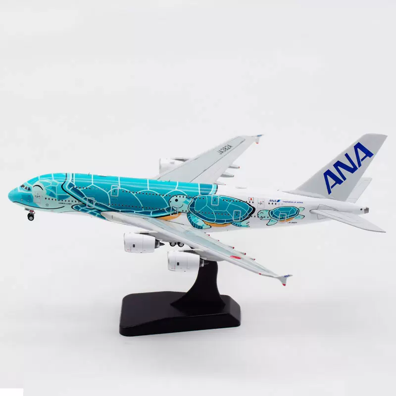 JC Wings 1:400 飞机模型合金ANA全日空空客A380 JA382A 绿海龟-Taobao