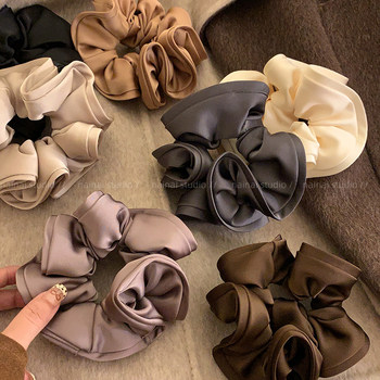 Retro French flower buds large intestine hair ring