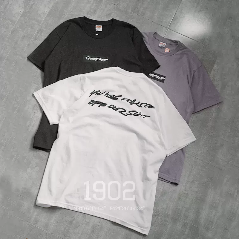 现货Supreme 24SS Futura Box Logo Tee 联名款圆领短袖T恤-Taobao Malaysia