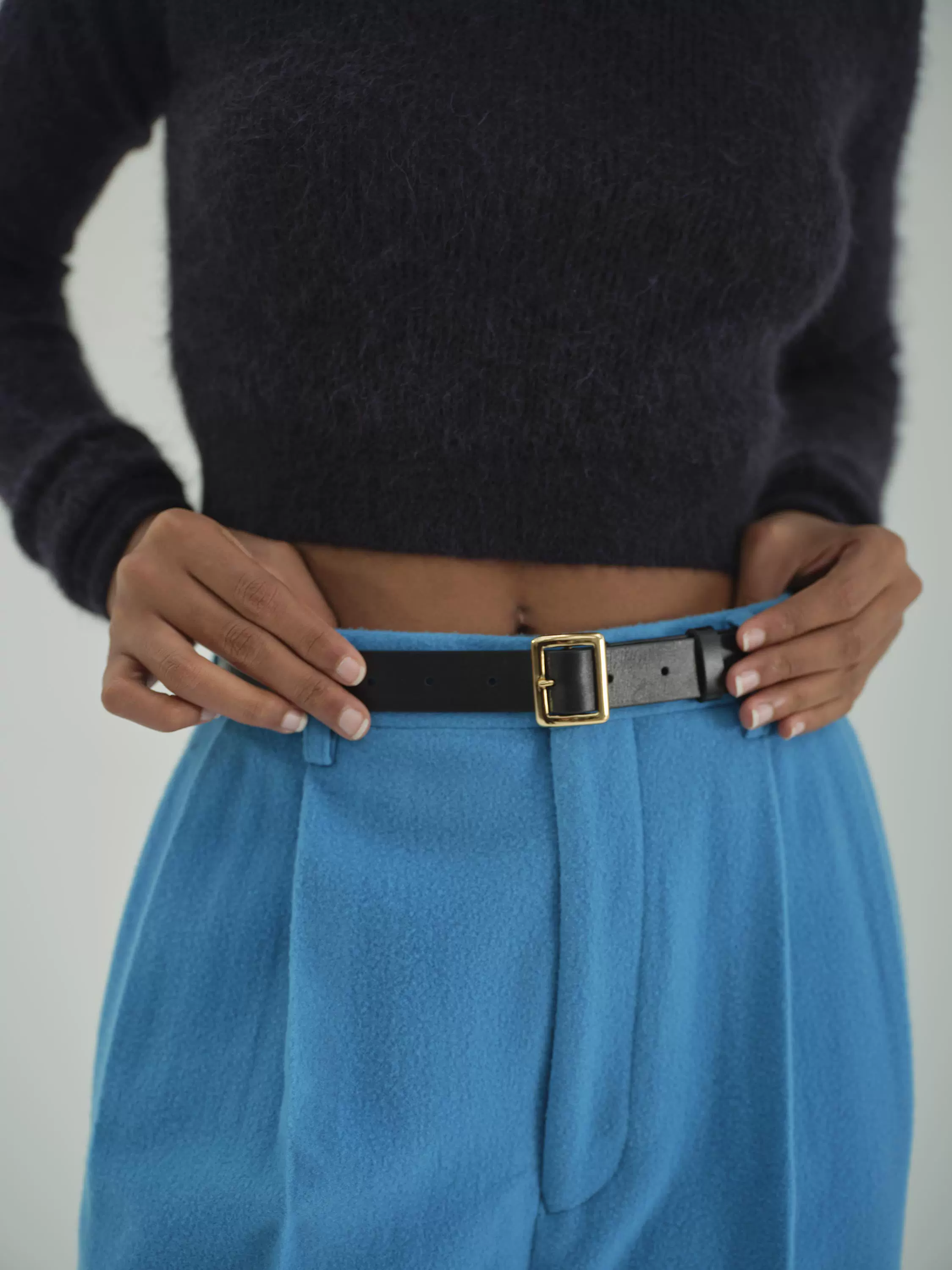 AURALEE 25AW SLIDE BUCKLE BELT S(95cm) Mens Formal leather Belt