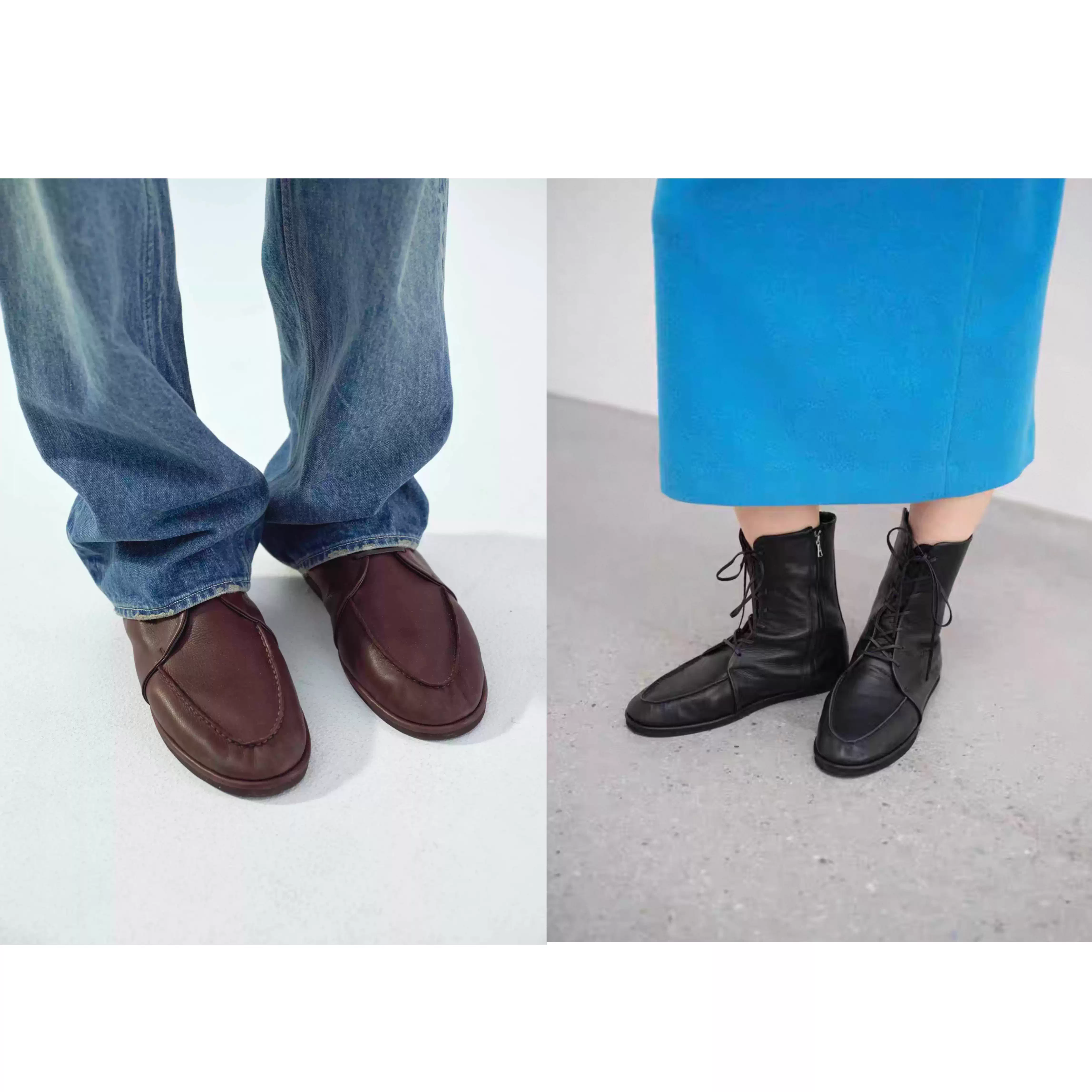 AURALEE 25SS SOFT LEATHER LOAFERS 27cm Buy Grey Casual Shoes