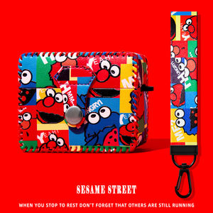 
Suitable for airpods4 protective case airpodspro3 protective case pro2 Apple Bluetooth headset case 4 fourth generation airpod all-in-one ipod soft shell pro3 second and third generation leather Sesame Street