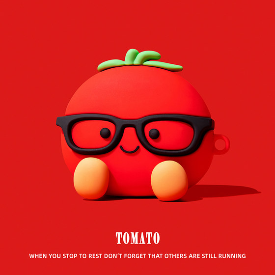 
Suitable for Huawei freeclip protective cover freebuds7i headphone shell 6i/5i Bluetooth freebudsse2/se3 ear clip freebudspro4/pro3/4e/arc creative tomato