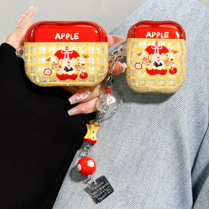 适用airpodspro3保护套airpods4保护壳pro2苹果蓝牙耳机套盒4四代透明airpod硅胶ipod软壳pro3二三代旋转木马