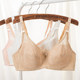 High school student underwear female pure cotton defense soft steel ring setting bras large size, big size, chest adult bra

