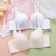 Girls' underwear, high school students' pure cotton soft steel ring thin bra, plus size fat MM student anti-sagging shaped bra