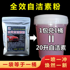 全效自洁素粉轮胎轮毂自洁素原液母料免擦拭洗车液预洗液洗车店用
