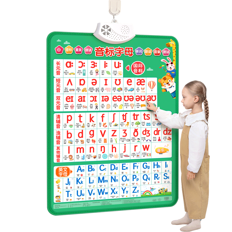 Phonetic symbols audio wall chart natural spelling