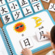 Literacy book for young children to recognize characters, early education, quiet book, enlightenment card, children's Chinese characters, baby's picture recognition, cognitive artifact