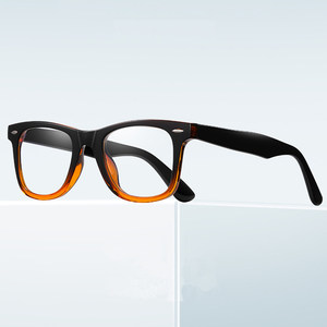 
Flat light mirror large frame thick glasses frame myopia glasses frame classic lens processing retro blue light TR glasses