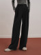 orange desire lazy wide-leg acetic acid wool casual pants 2024 winter warm