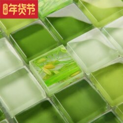 [Linas] Pastoral Green Straw Mosaic Tile Bathroom Mosaic Mediterranean Mosaic