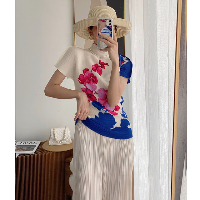 Summer New Sanzhai New Simple Half High Neck Slim Fit T-shirt Women's Versatile Small Top Vest main image 1