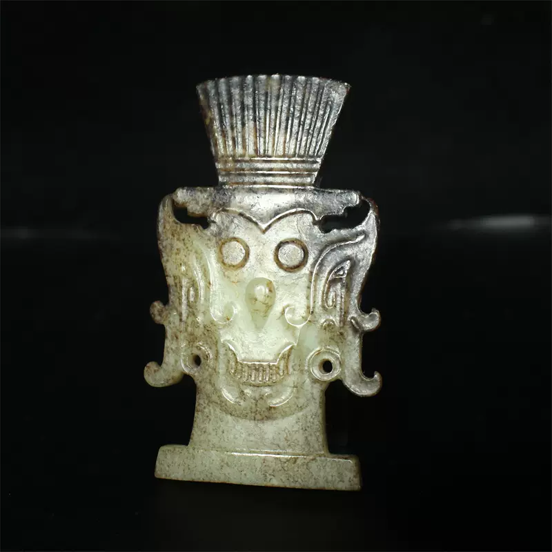 汉代和田玉精品高浮雕瑞兽玉壁古玩古董老玉器战汉高古老物件