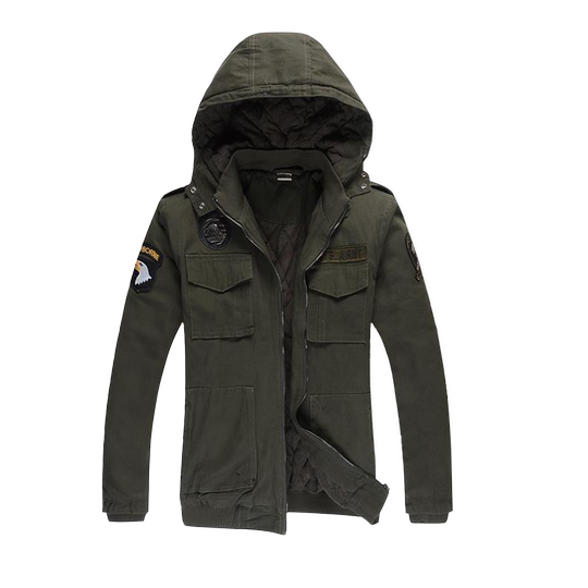 Everlast Men's Hooded Full Zip Long Sleeve Hybrid Jacket | A