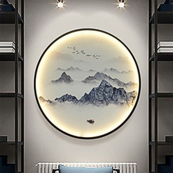 Nástěnná Lampa Nová Dekorace Na Pozadí V čínském Stylu - Obývací Pokoj Ložnice Čajovna Lampy Do Uličky