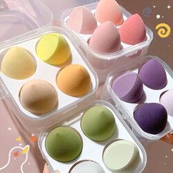 Super Soft and Delicate Makeup Sponge, Non-Absorbent, Giant Soft Sponge Cushion Puff, Makeup Sponge for Dry and Wet Use, Makeup Sponge Storage Box