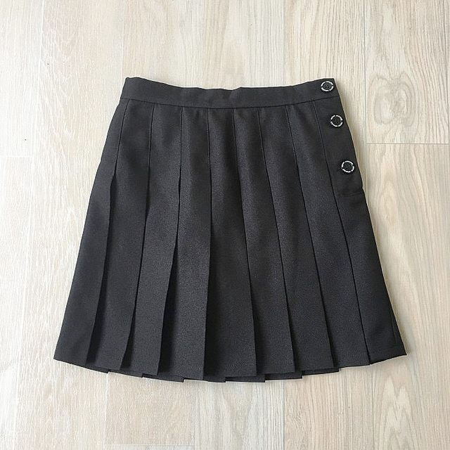 Women's Day Single Button Pleated A-line Sling Skirt High Waist Short Girls College Style Summer Half-Boy Skirt Cute
