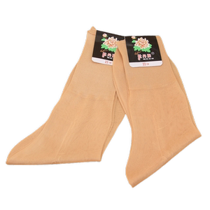 
Elderly Caproud Nylon Stockings Women's Mercerized Women's Socks Peony Summer Mom Shanghai Old Style Socks Old Man