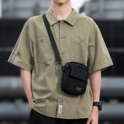 Yohji Kimura Crossbody Bag Small Mini Men's Carry-On Backpack Small Bag Men's Shoulder Bag Casual Shoulder Bag Mobile Phone Bag