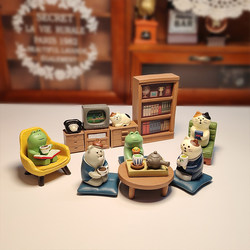 Tv Ornaments, Desktop Japanese-Style Home Dollhouse Micro-Landscape Decorations, Christmas Gifts for Boys and Girls