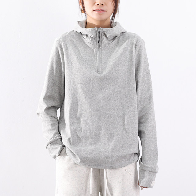 Huangsen 2025 spring new Korean version loose slim large size hooded zipper net version solid color versatile casual hoodie