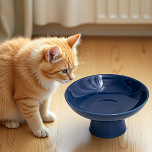 
Cat Bowl Ceramic Pet Supplies Bowl Cat Food Bowl Drinking Water Bowl Cat Rice Bowl Food Bowl Dog Bowl Not Easily Knocked Over Neck Protector