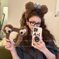 Cute Style Leader~ Cartoon Bear Plush Headband for Girls, Cute and High-End Hair Accessory for Daily Wear and Going Out
