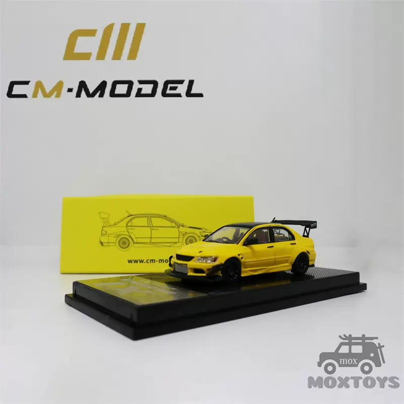 Cm Model 1 64合金車模型三菱菱帥evo Ix Voltex 黃色黑頂