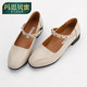 Mom's shoes, genuine leather soft-soled flat shoes, women's comfortable Mary Jane shoes, middle-aged large size, non-slip, versatile women's shoes