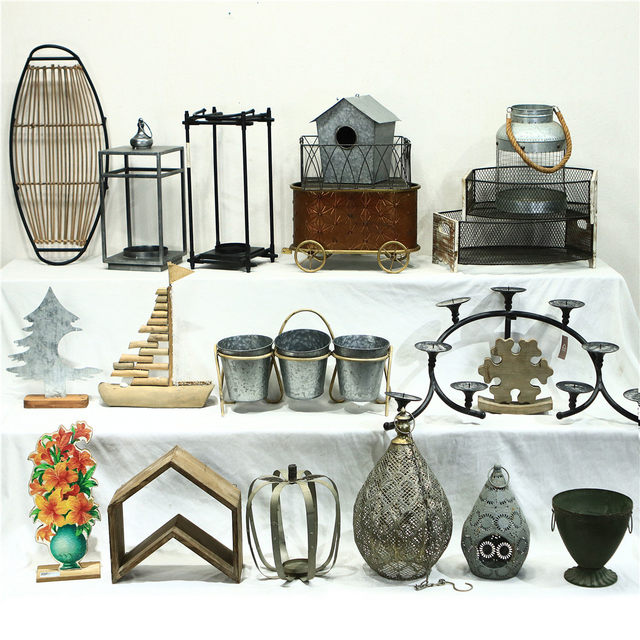 Large collection of unique products - foreign trade zakka home accessories antique old iron wood gardening garden groceries ornaments